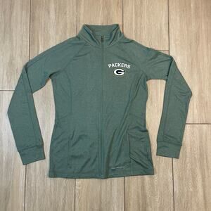 Majestic Green Bay Packers Women’s Full Zip Therma Base Jacket Large